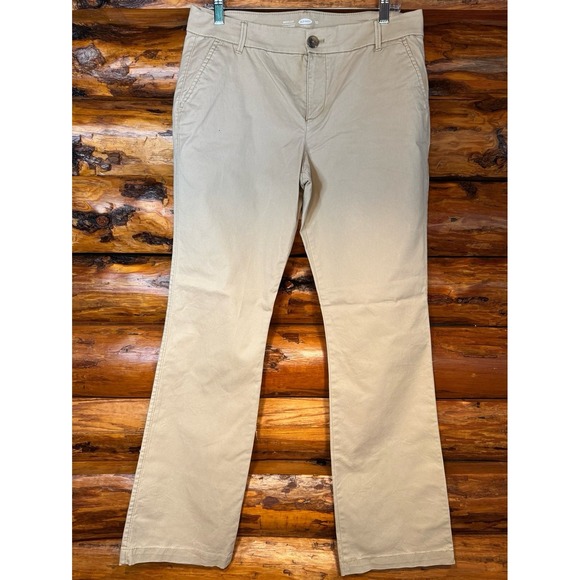 Old Navy Boot Cut Khaki‎ Pants Size 10 Regular - Picture 1 of 6